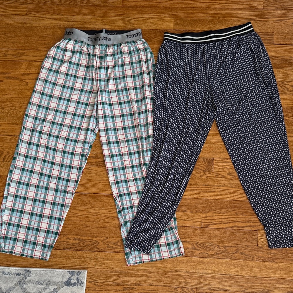 Tommy John Multicolor and Navy Pajama Pants Set Medium 2